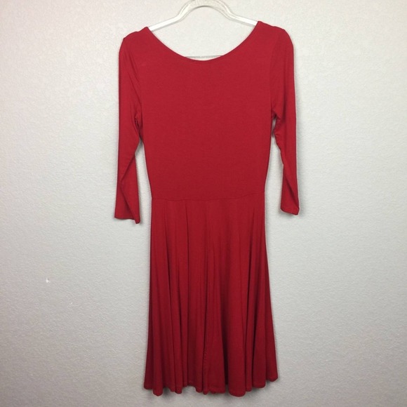 CALVIN KLEIN Bright Red Dress Size 4 - Picture 5 of 5